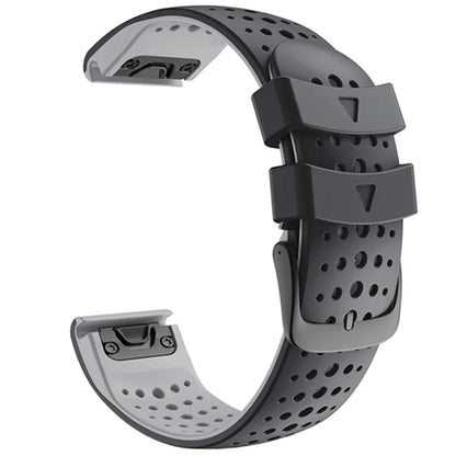KALEBOL KLB-SSYKGJ-001 For Garmin Fenix 7  /  7 Pro Watch Bracelet Dual Color QuickFit 22mm Replacement Strap