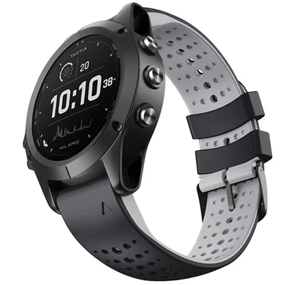 KALEBOL KLB-SSYKGJ-001 For Garmin Fenix 7  /  7 Pro Watch Bracelet Dual Color QuickFit 22mm Replacement Strap