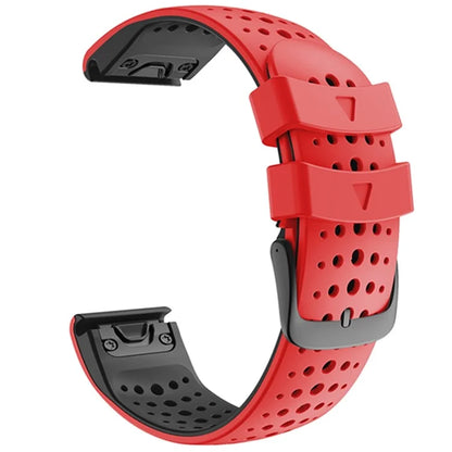 KALEBOL KLB-SSYKGJ-001 For Garmin Fenix 7  /  7 Pro Watch Bracelet Dual Color QuickFit 22mm Replacement Strap