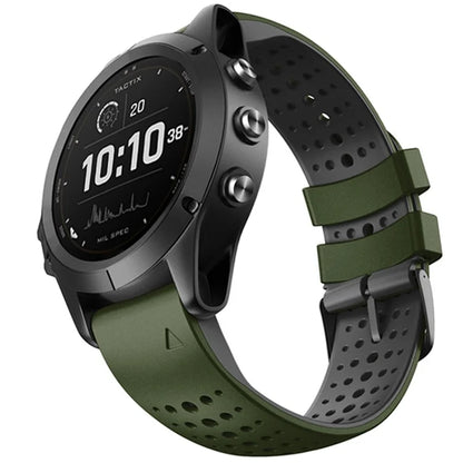 KALEBOL KLB-SSYKGJ-001 For Garmin Fenix 7  /  7 Pro Watch Bracelet Dual Color QuickFit 22mm Replacement Strap