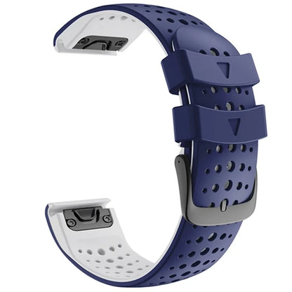 KALEBOL KLB-SSYKGJ-001 For Garmin Fenix 7  /  7 Pro Watch Bracelet Dual Color QuickFit 22mm Replacement Strap