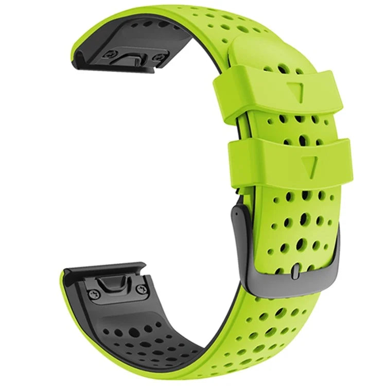 KALEBOL KLB-SSYKGJ-001 For Garmin Fenix 7  /  7 Pro Watch Bracelet Dual Color QuickFit 22mm Replacement Strap