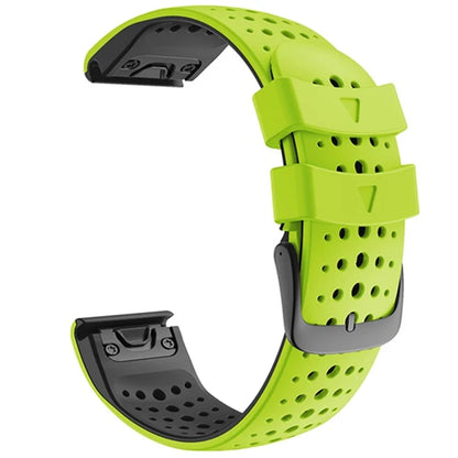 KALEBOL KLB-SSYKGJ-001 For Garmin Fenix 7  /  7 Pro Watch Bracelet Dual Color QuickFit 22mm Replacement Strap