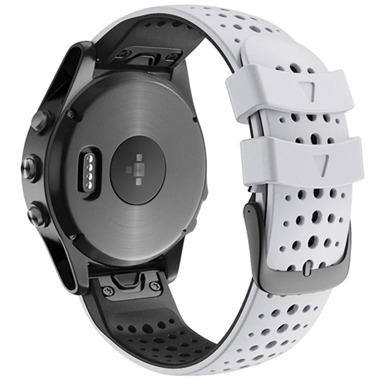 KALEBOL KLB-SSPWGJ-001 For Garmin Fenix 6X / Fenix 7X / Instinct 2X Watchband QuickFit 26mm Silicone Watch Bracelet