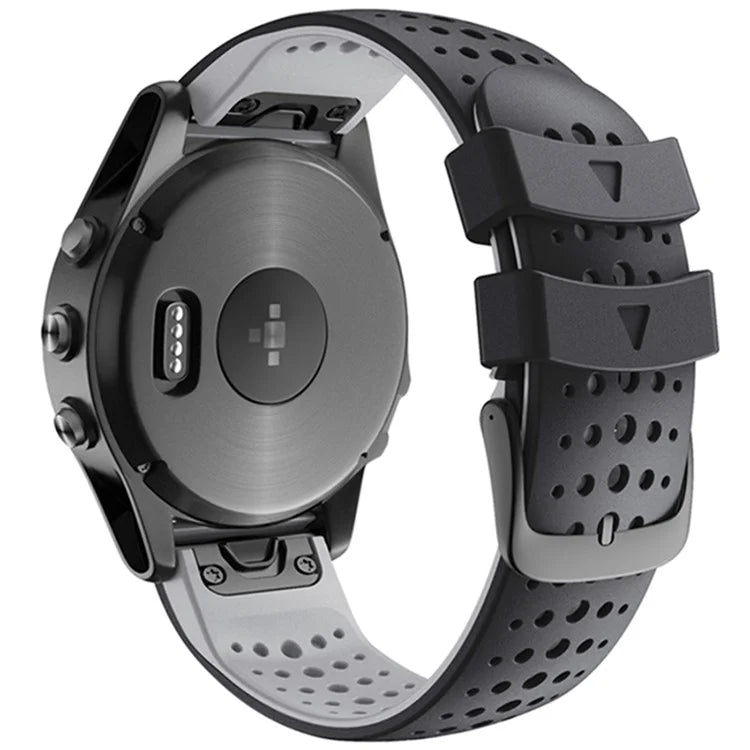KALEBOL KLB-SSPWGJ-001 For Garmin Fenix 6X / Fenix 7X / Instinct 2X Watchband QuickFit 26mm Silicone Watch Bracelet