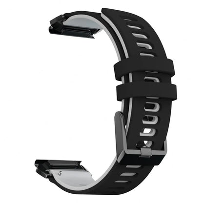 KALEBOL KLB-SSSCGJ-001 For Garmin Fenix 7  /  7 Pro Watch Bracelet QuickFit 22mm Strap with Dual Color Design