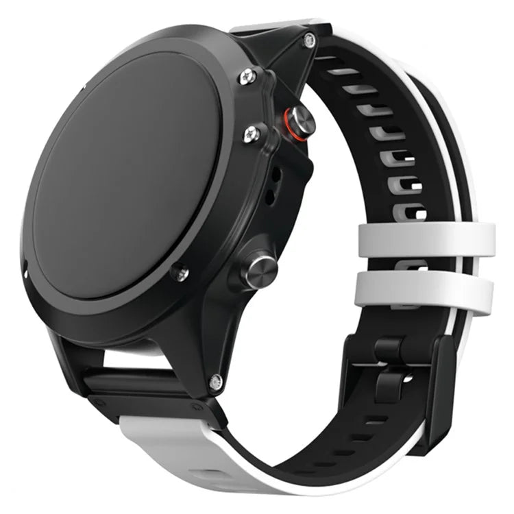 KALEBOL KLB-SSSCGJ-001 For Garmin Fenix 7  /  7 Pro Watch Bracelet QuickFit 22mm Strap with Dual Color Design