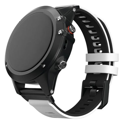 KALEBOL KLB-SSSCGJ-001 For Garmin Fenix 7  /  7 Pro Watch Bracelet QuickFit 22mm Strap with Dual Color Design