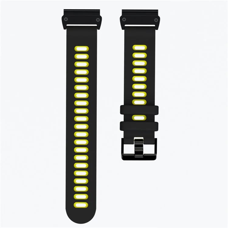 KALEBOL KLB-SSSCGJ-001 For Garmin Fenix 7  /  7 Pro Watch Bracelet QuickFit 22mm Strap with Dual Color Design