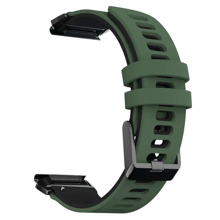 KALEBOL KLB-SSSCGJ-001 For Garmin Fenix 7  /  7 Pro Watch Bracelet QuickFit 22mm Strap with Dual Color Design