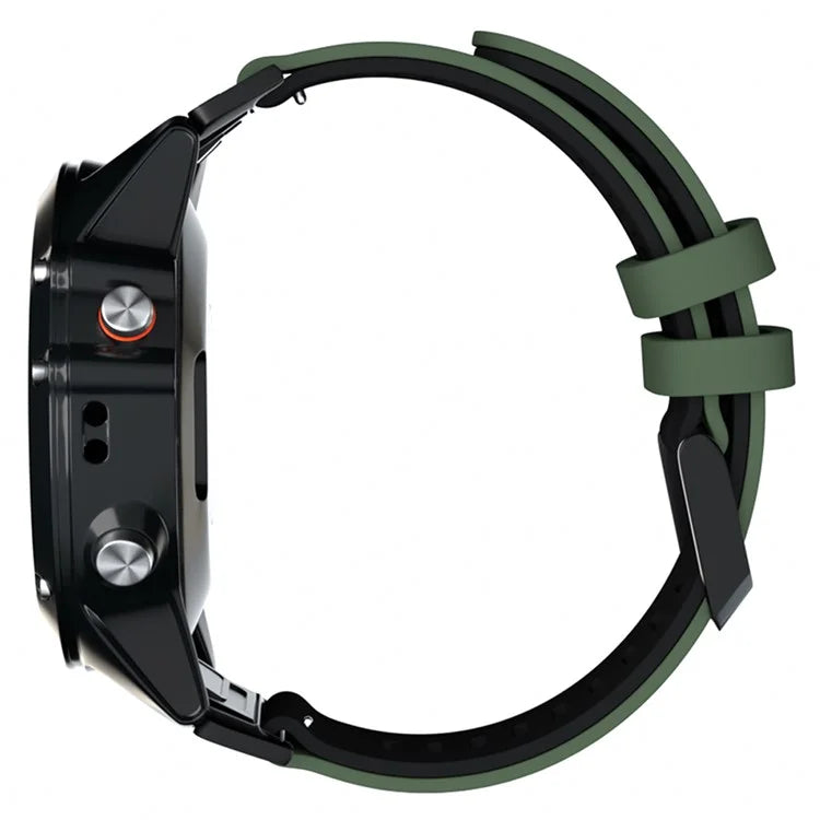 KALEBOL KLB-SSSCGJ-001 For Garmin Fenix 7  /  7 Pro Watch Bracelet QuickFit 22mm Strap with Dual Color Design