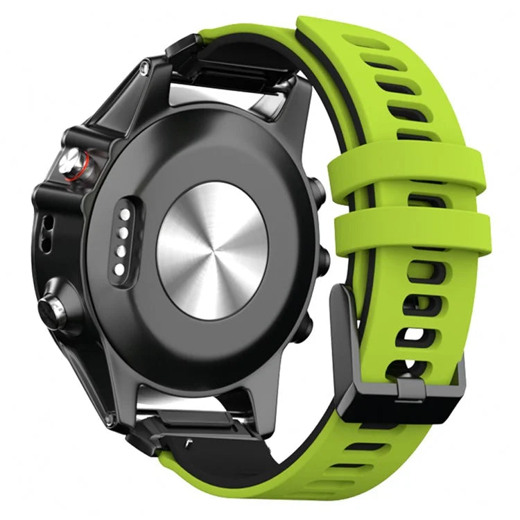 KALEBOL KLB-SSSCGJ-001 For Garmin Fenix 7  /  7 Pro Watch Bracelet QuickFit 22mm Strap with Dual Color Design