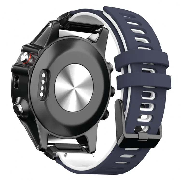 KALEBOL KLB-SSSCGJ-001 For Garmin Fenix 7  /  7 Pro Watch Bracelet QuickFit 22mm Strap with Dual Color Design