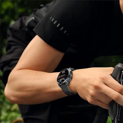 KALEBOL KLB-SSSCGJ-001 For Garmin Fenix 7  /  7 Pro Watch Bracelet QuickFit 22mm Strap with Dual Color Design