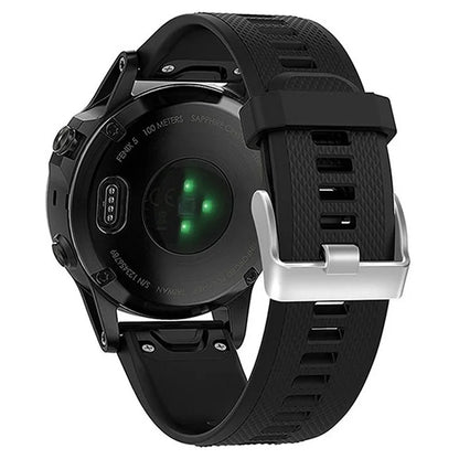 KALEBOL KLB-LWGJ-001 For Garmin Fenix 7  /  7 Pro Watch Bracelet QuickFit 22mm Strap with Grid Texture