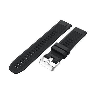 KALEBOL KLB-LWGJ-001 For Garmin Fenix 7  /  7 Pro Watch Bracelet QuickFit 22mm Strap with Grid Texture