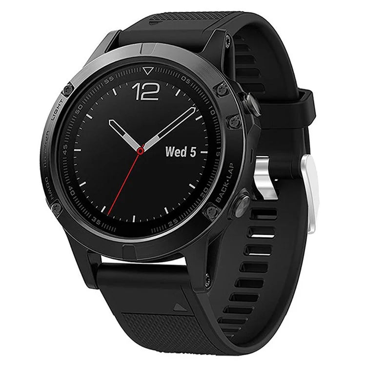 KALEBOL KLB-LWGJ-001 For Garmin Fenix 7  /  7 Pro Watch Bracelet QuickFit 22mm Strap with Grid Texture