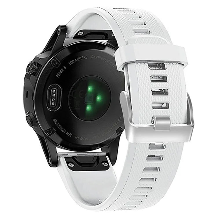 KALEBOL KLB-LWGJ-001 For Garmin Fenix 7  /  7 Pro Watch Bracelet QuickFit 22mm Strap with Grid Texture
