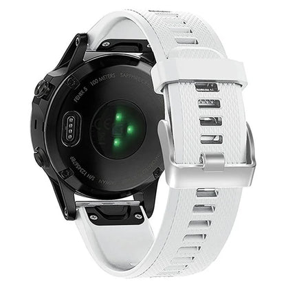 KALEBOL KLB-LWGJ-001 For Garmin Fenix 7  /  7 Pro Watch Bracelet QuickFit 22mm Strap with Grid Texture