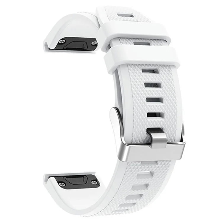 KALEBOL KLB-LWGJ-001 For Garmin Fenix 7  /  7 Pro Watch Bracelet QuickFit 22mm Strap with Grid Texture