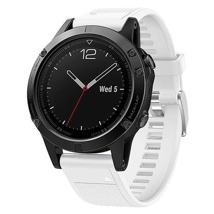KALEBOL KLB-LWGJ-001 For Garmin Fenix 7  /  7 Pro Watch Bracelet QuickFit 22mm Strap with Grid Texture