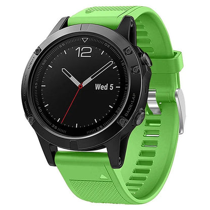 KALEBOL KLB-LWGJ-001 For Garmin Fenix 7  /  7 Pro Watch Bracelet QuickFit 22mm Strap with Grid Texture