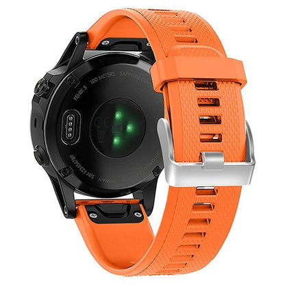 KALEBOL KLB-LWGJ-001 For Garmin Fenix 7  /  7 Pro Watch Bracelet QuickFit 22mm Strap with Grid Texture