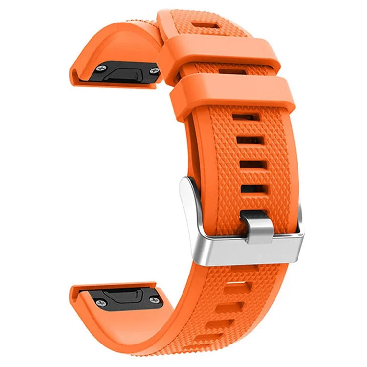KALEBOL KLB-LWGJ-001 For Garmin Fenix 7  /  7 Pro Watch Bracelet QuickFit 22mm Strap with Grid Texture