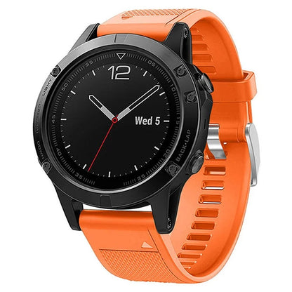 KALEBOL KLB-LWGJ-001 For Garmin Fenix 7  /  7 Pro Watch Bracelet QuickFit 22mm Strap with Grid Texture