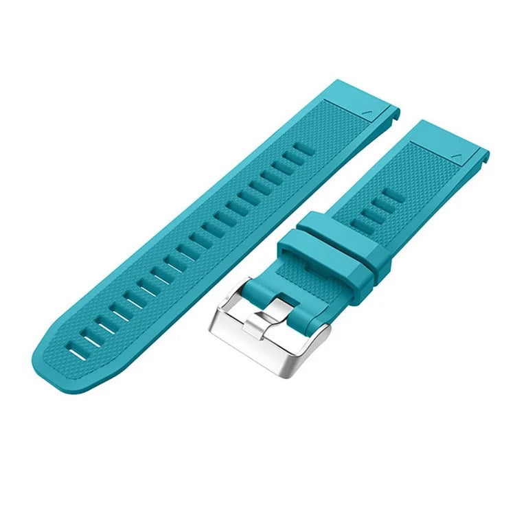 KALEBOL KLB-LWGJ-001 For Garmin Fenix 7  /  7 Pro Watch Bracelet QuickFit 22mm Strap with Grid Texture