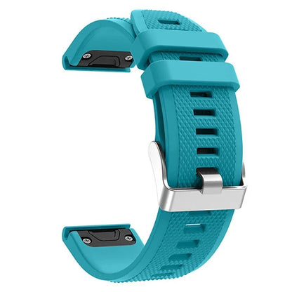 KALEBOL KLB-LWGJ-001 For Garmin Fenix 7  /  7 Pro Watch Bracelet QuickFit 22mm Strap with Grid Texture