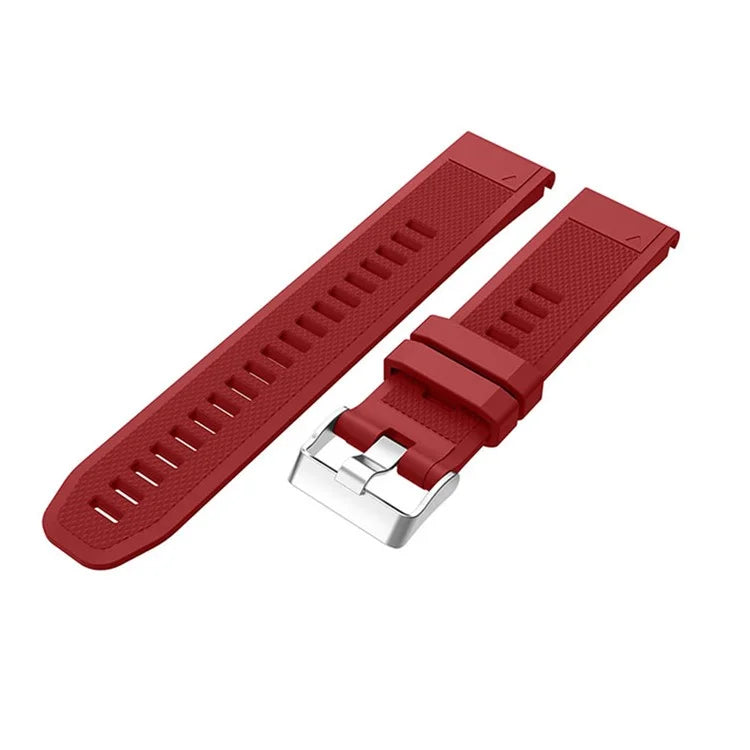 KALEBOL KLB-LWGJ-001 For Garmin Fenix 7  /  7 Pro Watch Bracelet QuickFit 22mm Strap with Grid Texture