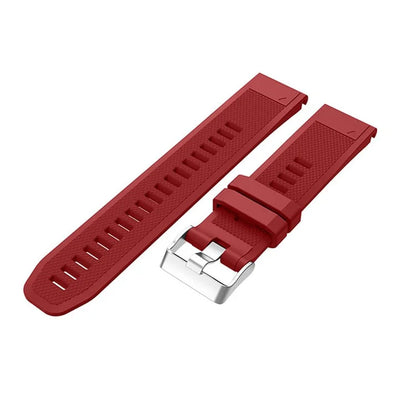 KALEBOL KLB-LWGJ-001 For Garmin Fenix 7  /  7 Pro Watch Bracelet QuickFit 22mm Strap with Grid Texture
