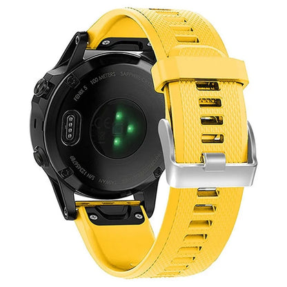KALEBOL KLB-LWGJ-001 For Garmin Fenix 7  /  7 Pro Watch Bracelet QuickFit 22mm Strap with Grid Texture