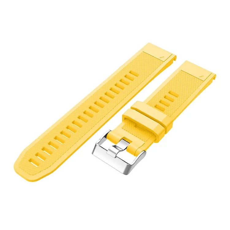 KALEBOL KLB-LWGJ-001 For Garmin Fenix 7  /  7 Pro Watch Bracelet QuickFit 22mm Strap with Grid Texture