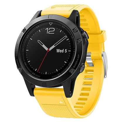 KALEBOL KLB-LWGJ-001 For Garmin Fenix 7  /  7 Pro Watch Bracelet QuickFit 22mm Strap with Grid Texture