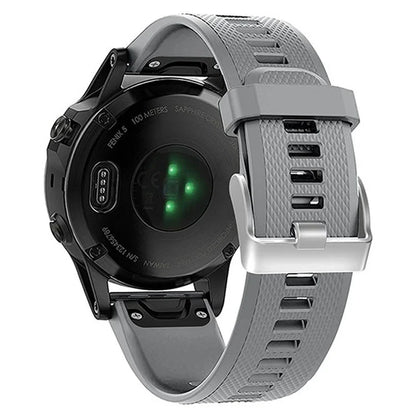 KALEBOL KLB-LWGJ-001 For Garmin Fenix 7  /  7 Pro Watch Bracelet QuickFit 22mm Strap with Grid Texture