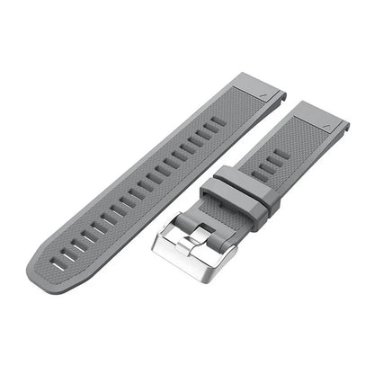 KALEBOL KLB-LWGJ-001 For Garmin Fenix 7  /  7 Pro Watch Bracelet QuickFit 22mm Strap with Grid Texture