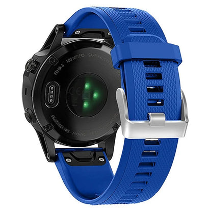 KALEBOL KLB-LWGJ-001 For Garmin Fenix 7  /  7 Pro Watch Bracelet QuickFit 22mm Strap with Grid Texture