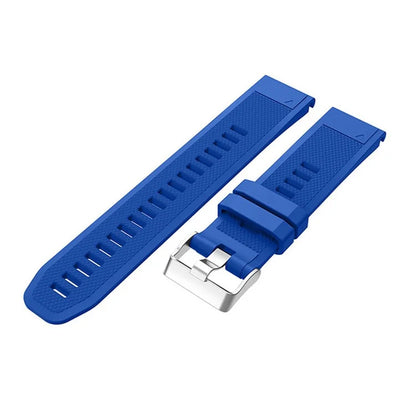 KALEBOL KLB-LWGJ-001 For Garmin Fenix 7  /  7 Pro Watch Bracelet QuickFit 22mm Strap with Grid Texture