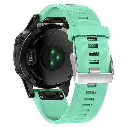 KALEBOL KLB-LWGJ-001 For Garmin Fenix 7  /  7 Pro Watch Bracelet QuickFit 22mm Strap with Grid Texture