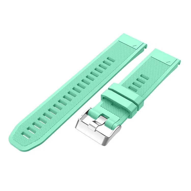 KALEBOL KLB-LWGJ-001 For Garmin Fenix 7  /  7 Pro Watch Bracelet QuickFit 22mm Strap with Grid Texture