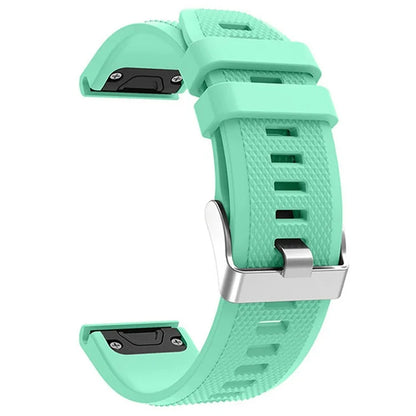 KALEBOL KLB-LWGJ-001 For Garmin Fenix 7  /  7 Pro Watch Bracelet QuickFit 22mm Strap with Grid Texture