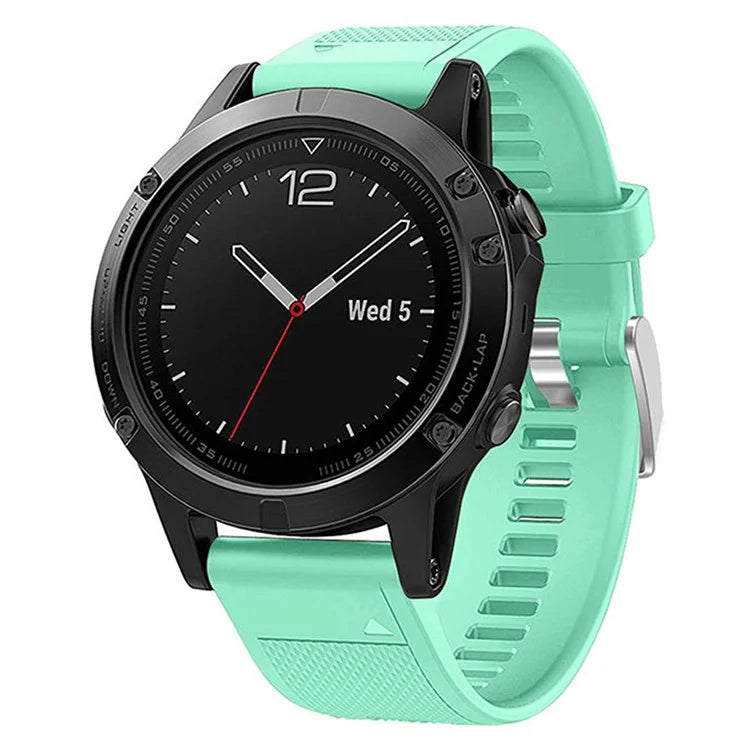 KALEBOL KLB-LWGJ-001 For Garmin Fenix 7  /  7 Pro Watch Bracelet QuickFit 22mm Strap with Grid Texture