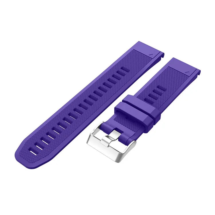 KALEBOL KLB-LWGJ-001 For Garmin Fenix 7  /  7 Pro Watch Bracelet QuickFit 22mm Strap with Grid Texture