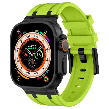 KALEBOL For Apple Watch Ultra 2 Ultra 49mm / Series 9 8 7 45mm / 6 5 4 SE (2022) SE (2023) SE 44mm / 3 2 1 42mm Silicone Band