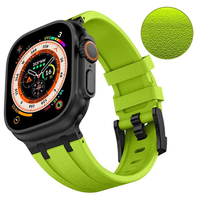 KALEBOL For Apple Watch Ultra 2 Ultra 49mm / Series 9 8 7 45mm / 6 5 4 SE (2022) SE (2023) SE 44mm / 3 2 1 42mm Silicone Band