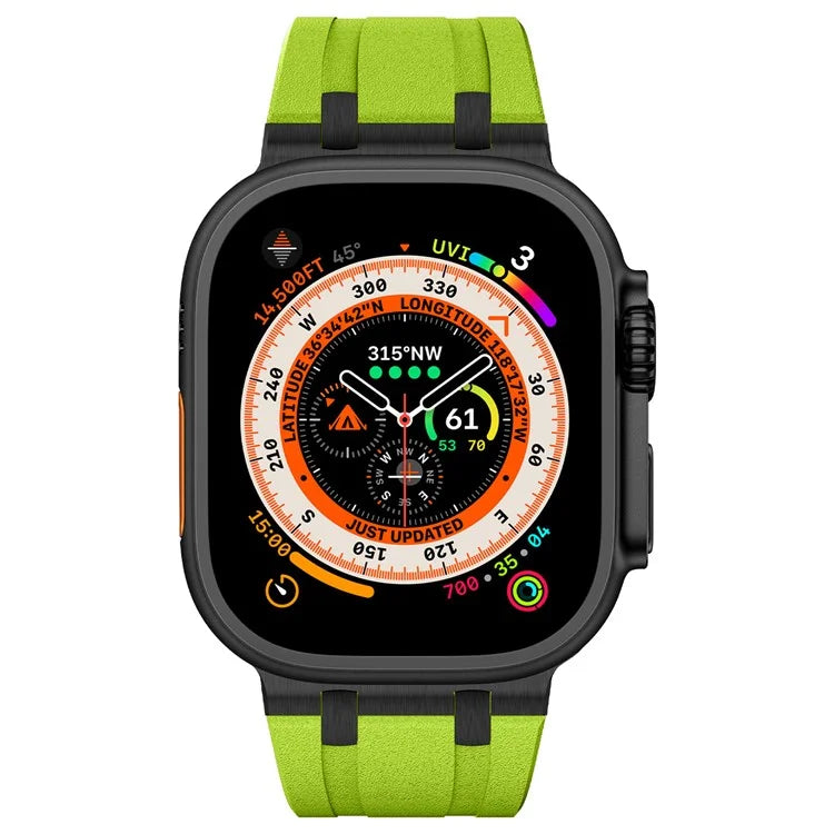 KALEBOL For Apple Watch Ultra 2 Ultra 49mm / Series 9 8 7 45mm / 6 5 4 SE (2022) SE (2023) SE 44mm / 3 2 1 42mm Silicone Band