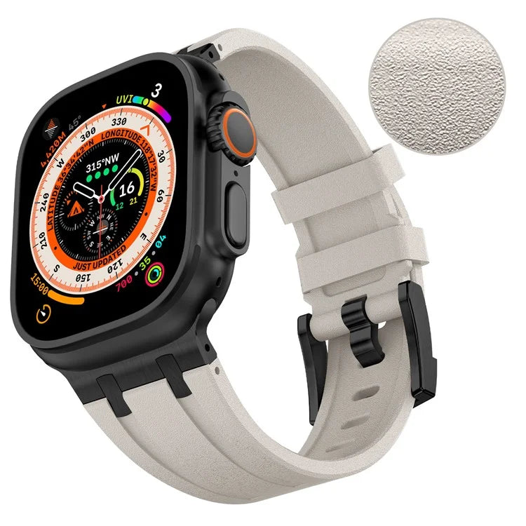 KALEBOL For Apple Watch Ultra 2 Ultra 49mm / Series 9 8 7 45mm / 6 5 4 SE (2022) SE (2023) SE 44mm / 3 2 1 42mm Silicone Band