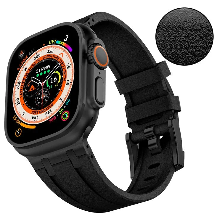 KALEBOL For Apple Watch Ultra 2 Ultra 49mm / Series 9 8 7 45mm / 6 5 4 SE (2022) SE (2023) SE 44mm / 3 2 1 42mm Silicone Band
